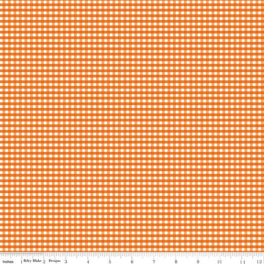 1/8" Gingham Autumn by Riley Blake, C440-AUTUMN, 1/2 yard increments