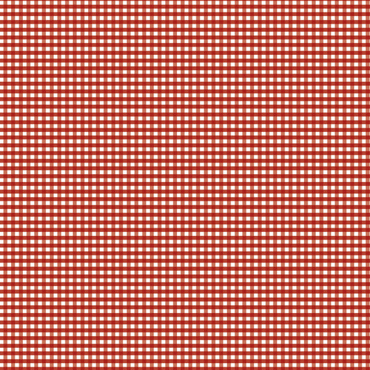 1/8" Gingham Barn Red by Riley Blake, C440-BARNRED, 1/2 yard increments