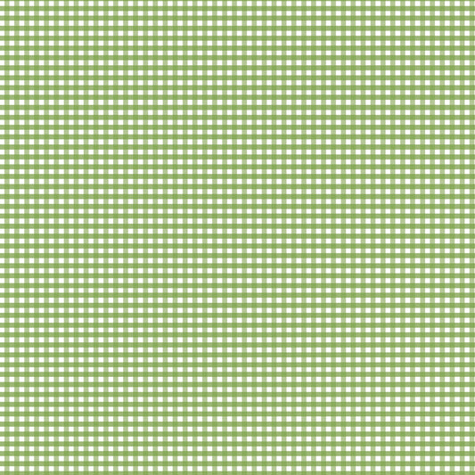 1/8" Gingham Green by Riley Blake, C440-GREEN, 1/2 yard increments
