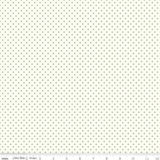 Swiss Dot On Cream Clover, C600-CLOVER
