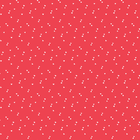 Seasonal Basic Hearts Red for Riley Blake C655-RED