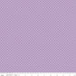 Swiss Dot White on Lavender Fabric by Riley Blake Designs, C670-LAVENDER, 1/2 yard increments