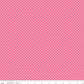 Swiss Dot White On Hot Pink Fabric by Riley Blake Designs, C670-70 HOTPINK, 1/2 yard increments