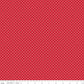 Swiss Dot White On Red Fabric by Riley Blake Designs, C670-80 RED, 1/2 yard increments