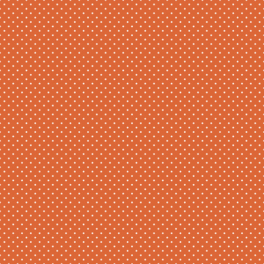 Swiss Dot White on Autumn Fabric by Riley Blake Designs, C670-AUTUMN, 1/2 yard increments