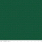 Swiss Dot White on Christmas Green Fabric by Riley Blake Designs, C670-CHRISTMAS, 1/2 yard increments