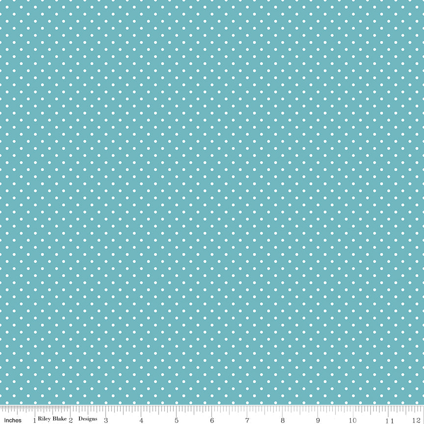 Swiss Dot White On Cottage Fabric by Riley Blake Designs, C670-COTTAGE, 1/2 yard increments