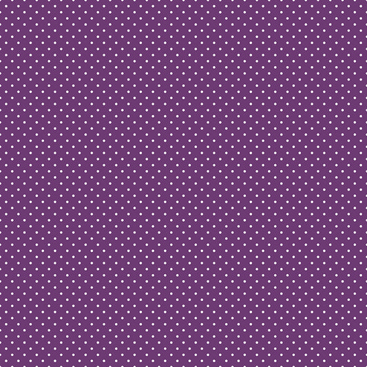 Swiss Dot Eggplant by Riley Blake Designs, C670-EGGPLANT, 1/2 yard increments
