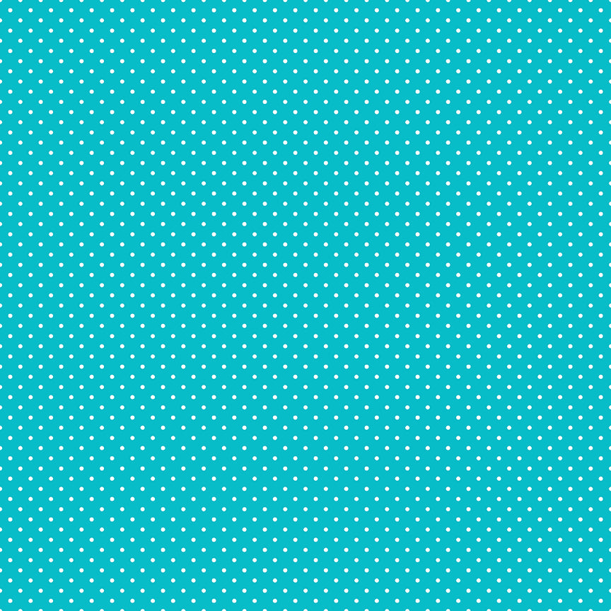 Swiss Dot White On Mermaid's Tail Fabric by Riley Blake Designs, C670-MERMAIDSTAIL, 1/2 yard increments