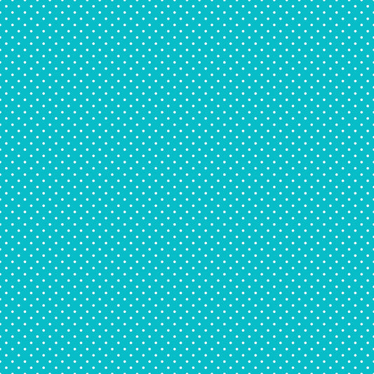 Swiss Dot White On Mermaid's Tail Fabric by Riley Blake Designs, C670-MERMAIDSTAIL, 1/2 yard increments