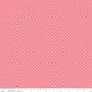 Swiss Dot White On Sugar Pink Fabric by Riley Blake Designs, C670-SUGARPINK, 1/2 yard increments