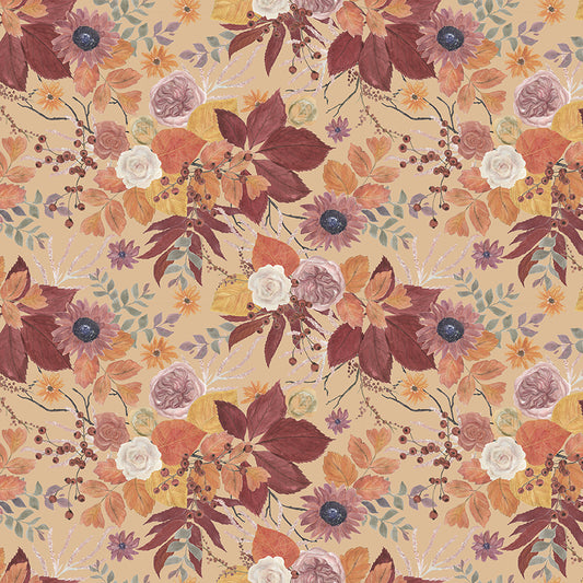 Evening on the Prairie Main Beige by Melissa Gilbert for Riley Blake Fabrics CD16740-BEIGE, 1/2 yard increments