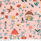 Thimbelina & the Sewing Fairies Main Apricot Mist by Jennifer Long for Riley Blake Fabrics CD16860-APRICOTMIST, 1/2 yard increments
