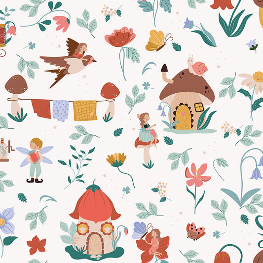 Thimbelina & the Sewing Fairies Main Cloud by Jennifer Long for Riley Blake Fabrics CD16860-CLOUD, 1/2 yard increments