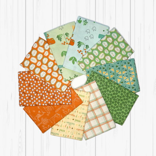 Eat Your Veggies by Sandy Gervais for Riley Blake Designs Fat Quarter Bundle (10 fabrics) by Riley Blake Designs C111FQB