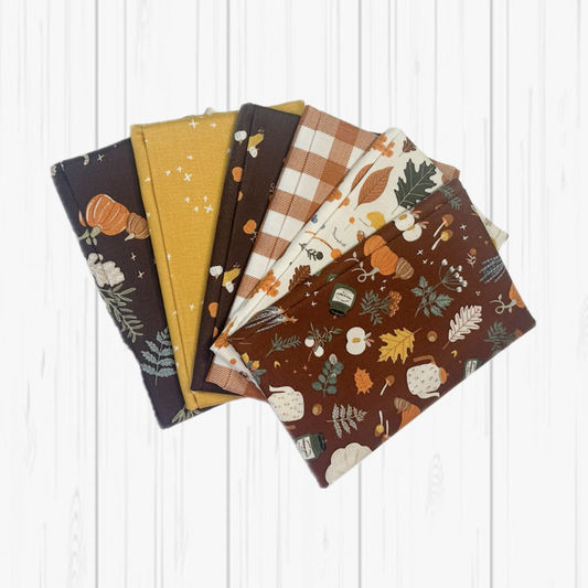 Pumpkin Spice Fat Quarter Bundle (6 fabrics) for Riley Blake Fabrics C149 FQB