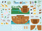 Two by Two 36" x 48" Noah's Ark Quiet Book Felt Panel for Riley Blake Designs FT16688-PANEL