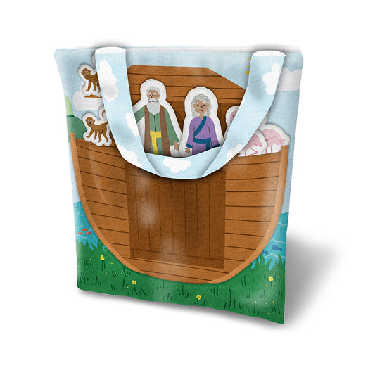 Two by Two 36" x 48" Noah's Ark Quiet Book Felt Panel for Riley Blake Designs FT16688-PANEL