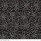 Frank and Friends Glow in the Dark Webs Black by My Mind's Eye for Riley Blake Fabrics GC17474-BLACK, 1/2 yard increments