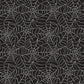 Frank and Friends Glow in the Dark Webs Black by My Mind's Eye for Riley Blake Fabrics GC17474-BLACK, 1/2 yard increments