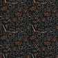 Frank and Friends Glow in the Dark Halloween Icons Black by My Mind's Eye for Riley Blake Fabrics GC17476-BLACK, 1/2 yard increments