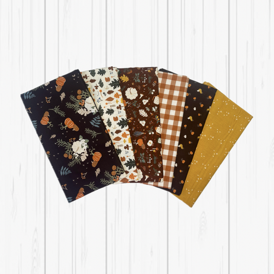 Pumpkin Spice Half Yard Bundle (6 fabrics) for Riley Blake Fabrics C149 HYB