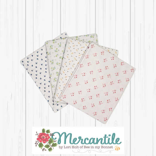 Custom Neutral Fat Quarter Bundle (4 fabrics) from Mercantile by Lori Holt for Riley Blake Designs