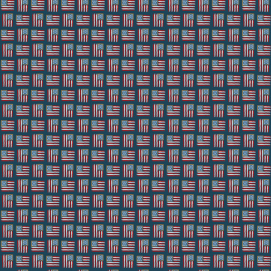 Sweet Freedom Flags Oxford for Riley Blake Fabrics SC14416-OXFORD