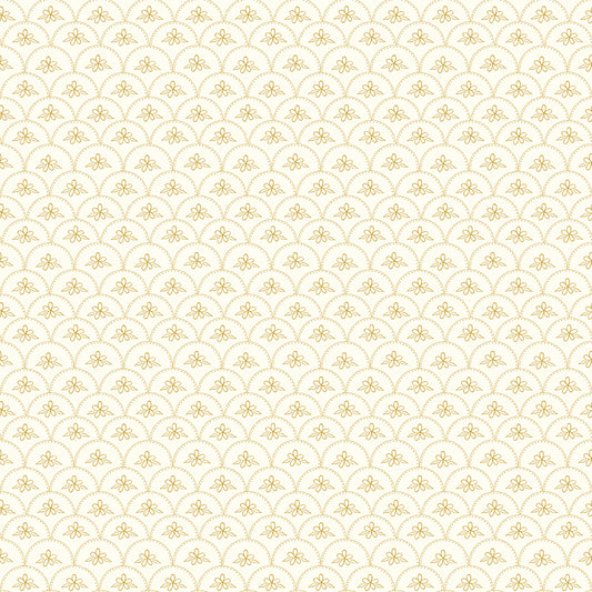 Stay Wild Baptist Fan Cream Sparkle by Amanda Niederhauser for Riley Blake Fabrics SC15213-CREAM, 1/2 yard increments