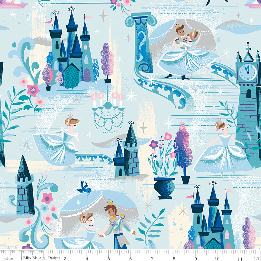 Wishes by Jill Howarth for Riley Blake Fabrics SC18070-POWDER, 1/2 yard increments