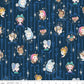 Wishes by Jill Howarth for Riley Blake Fabrics SC18071-RILEYNAVY, 1/2 yard increments