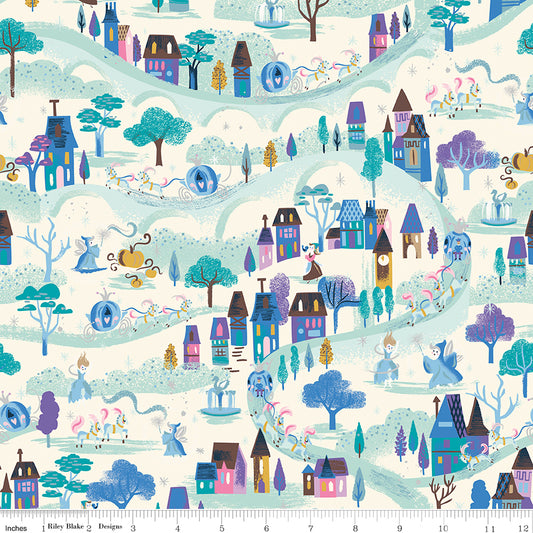 Wishes by Jill Howarth for Riley Blake Fabrics SC18072-VINTAGEWHITE, 1/2 yard increments