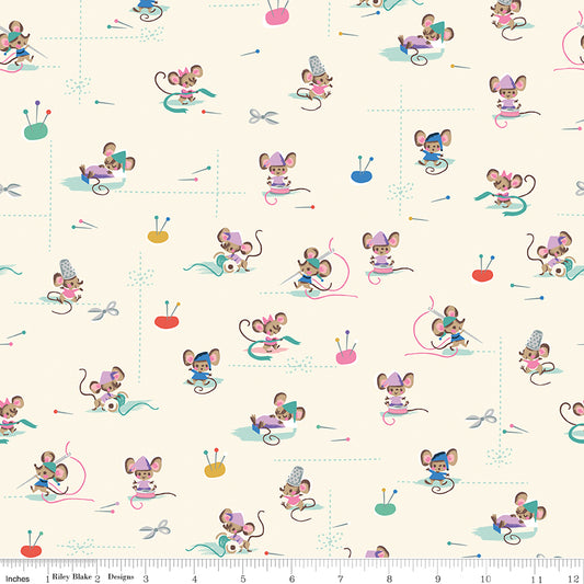 Wishes by Jill Howarth for Riley Blake Fabrics SC18073-VINTAGEWHITE, 1/2 yard increments
