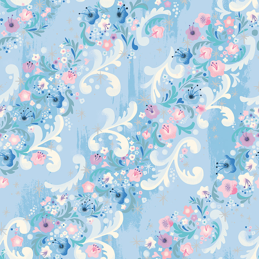 Wishes by Jill Howarth for Riley Blake Fabrics SC18074-FROST, 1/2 yard increments