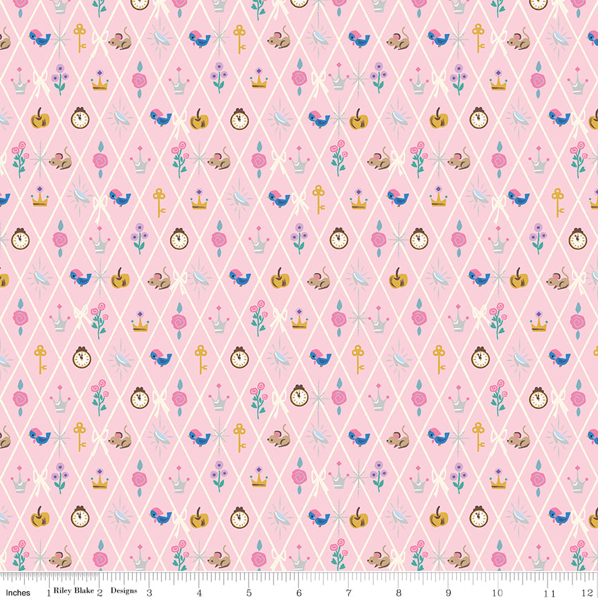 Wishes by Jill Howarth for Riley Blake Fabrics SC18075-PETALPINK, 1/2 yard increments