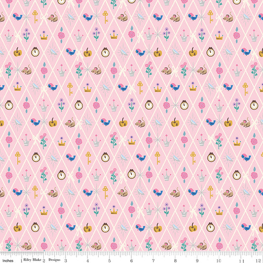 Wishes by Jill Howarth for Riley Blake Fabrics SC18075-PETALPINK, 1/2 yard increments
