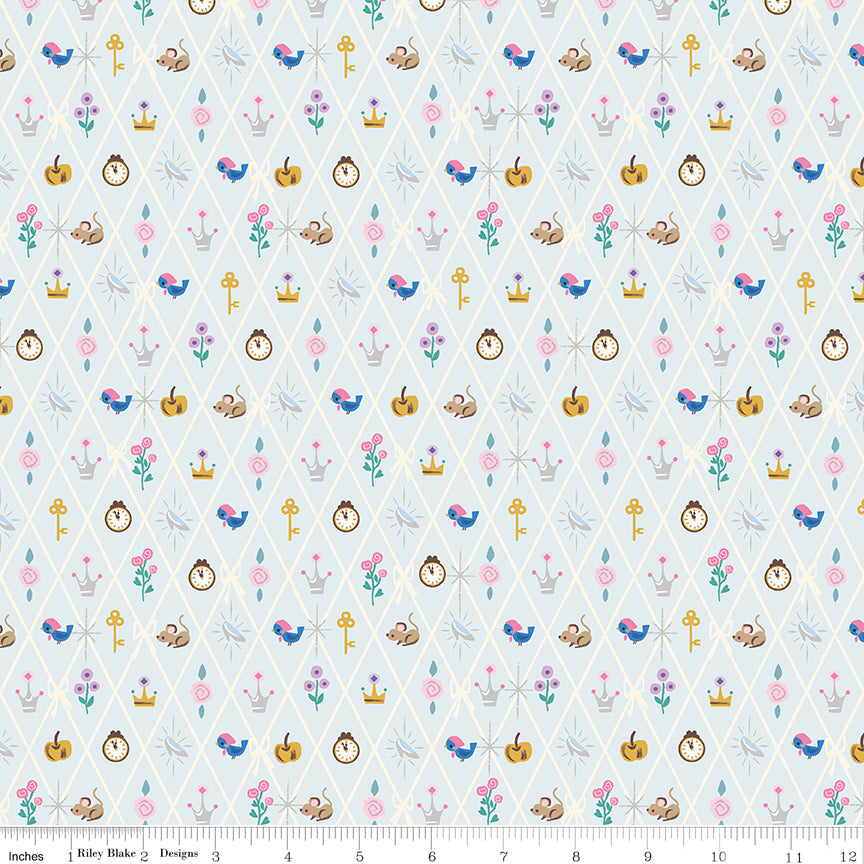 Wishes by Jill Howarth for Riley Blake Fabrics SC18075-POWDER, 1/2 yard increments