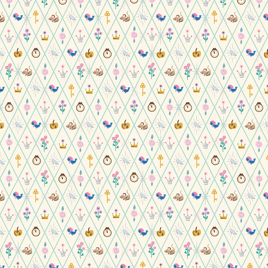 Wishes by Jill Howarth for Riley Blake Fabrics SC18075-VINTAGEWHITE, 1/2 yard increments