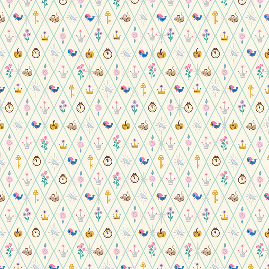 Wishes by Jill Howarth for Riley Blake Fabrics SC18075-VINTAGEWHITE, 1/2 yard increments