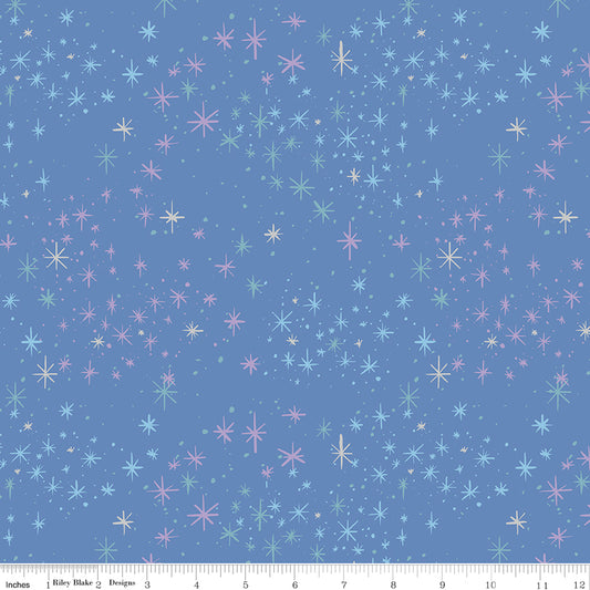 Wishes by Jill Howarth for Riley Blake Fabrics SC18076-PERIWINKLE, 1/2 yard increments