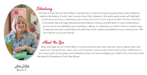 Berry & Sage Homespun Alpine by Lori Holt for Riley Blake Fabrics C17397-ALPINE, 1/2 yard increments