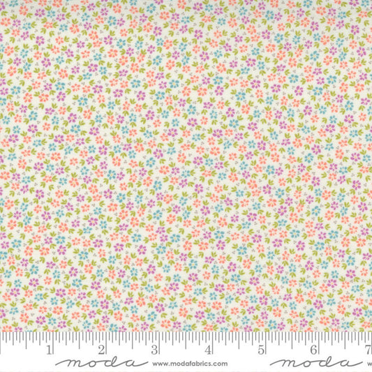 Seashore Drive Small Floral Ivory by Sherri and Chelsi for Moda Fabrics 37624 12