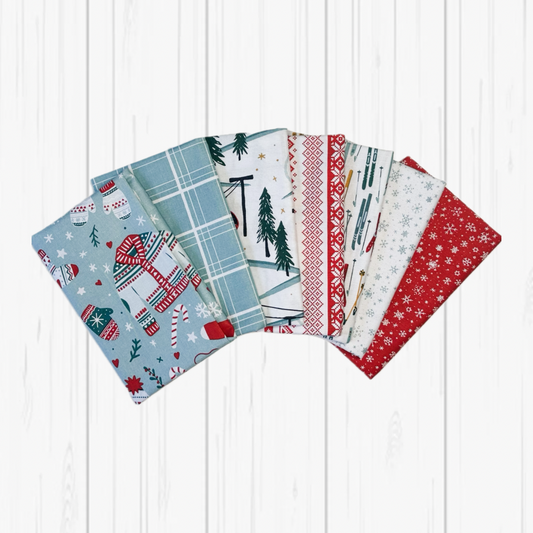 Ski Hill by Corinne Wells Fat Quarter Bundle (7 fabrics) by Riley Blake Designs C1477