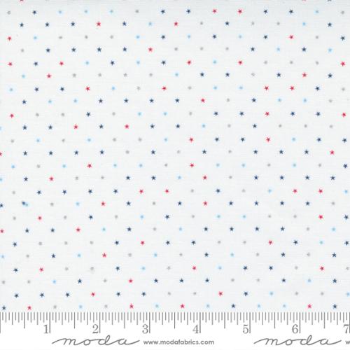 Twinkle Basic Dot Metallic Patriotic by April Rosenthal for Moda Fabrics 24106 38M