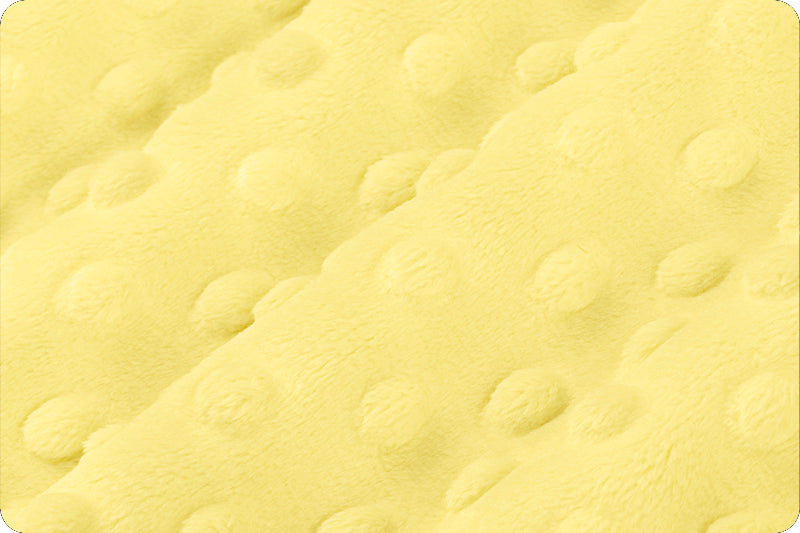 Banana Cuddle Minky Dimple Dot Fabric by Shannon Fabrics