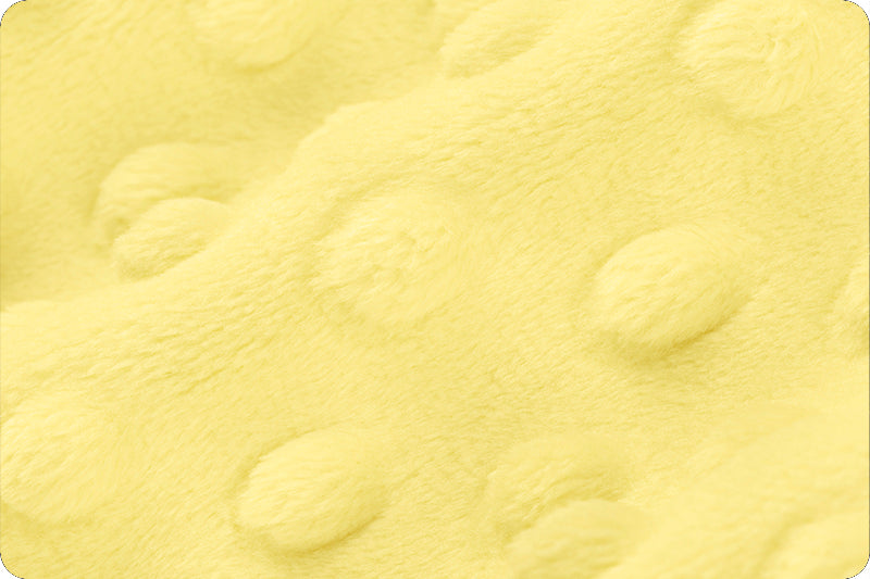 Banana Cuddle Minky Dimple Dot Fabric by Shannon Fabrics