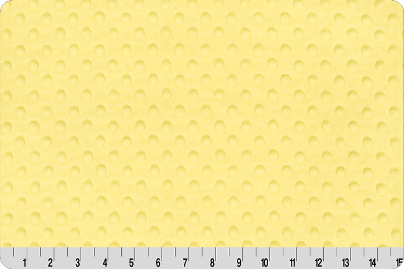 Banana Cuddle Minky Dimple Dot Fabric by Shannon Fabrics