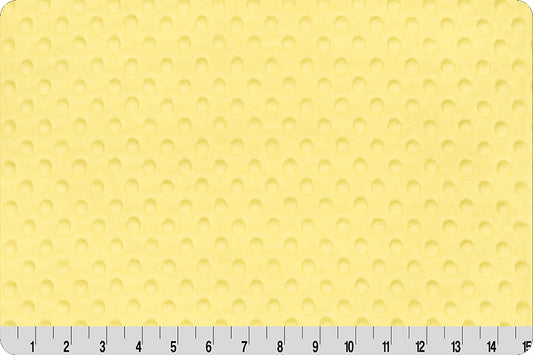 Banana Cuddle Minky Dimple Dot Fabric by Shannon Fabrics