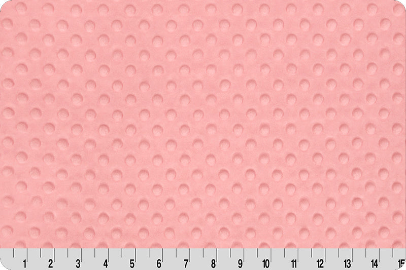 Blush Cuddle Minky Dimple Dot Fabric by Shannon Fabrics