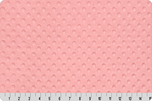 Blush Cuddle Minky Dimple Dot Fabric by Shannon Fabrics